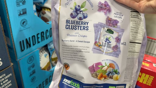 Inno Foods White Chocolate Blueberry Clusters 12/1.5 oz