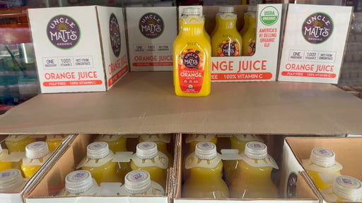 Organic Uncle Matt's Pulp Free Orange Juice, 2-Pack, 52 Ounces Each