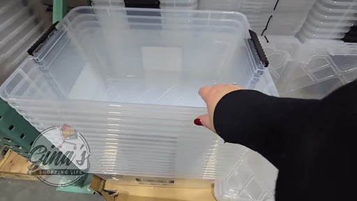 Greenmade InstaView 45QT 3-Pack Storage Bins with Locking Handles and Lid