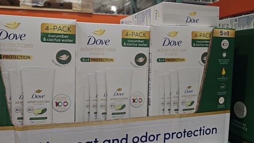 Dove Advanced Care Invisible+ Antiperspirant 4-Pack