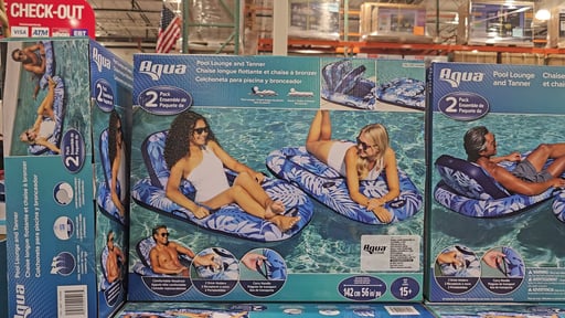 Aqua Luxury Pool Lounger / Tanner 2-Pack