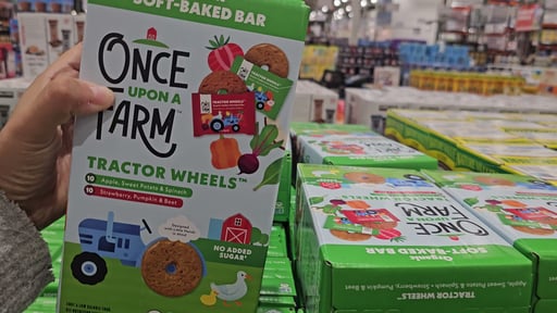 Once Upon a Farm Organic Tractor Wheels Soft-Baked Bar 20-ct