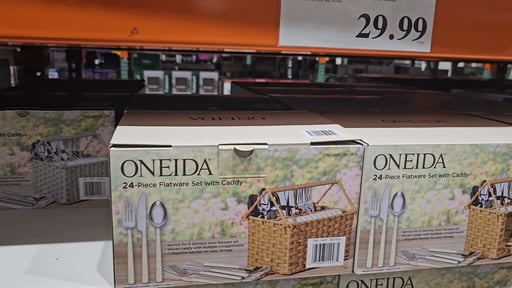 Oneida 24-Piece Flatware Set with Caddy