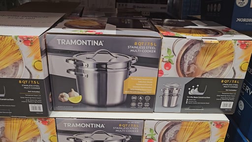 Tramontina Stainless Steel 8-Quart Multi-Cooker with Pasta Insert
