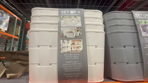 Gourmet Basics Storage Baskets, 4-Pack