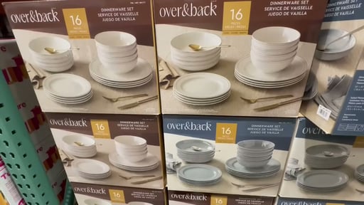 over&back 16-Piece Lake Como Dinnerware Set
