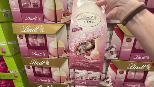 Lindt Lindor Raspberry Cheesecake White Chocolate Truffles 21.2oz
