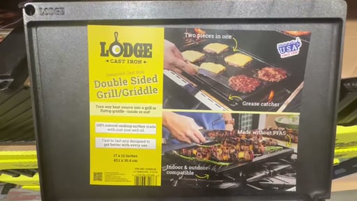 Lodge Seasoned Cast Iron Reversible Grill/Griddle