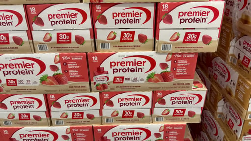 Premier Protein Shake Strawberries & Cream 11 fl oz, 18 Pack