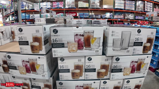 Libbey Fluted Glassware 16-Piece Set