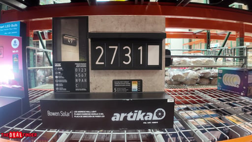 Artika Solar Bowen Address Sign