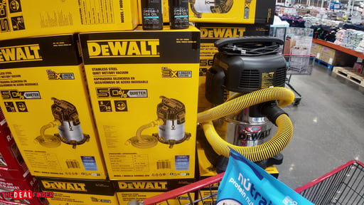 DEWALT 8 Gallon Stainless Steel Stealth Wet/Dry Vacuum