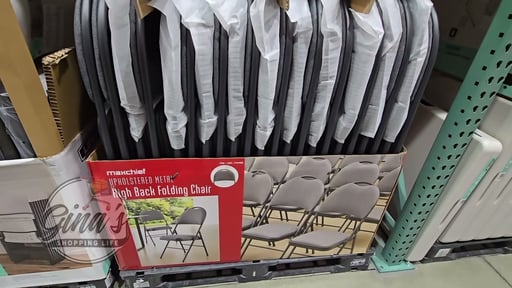 Maxchief Metal Highback Padded Folding Chair