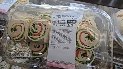 Kirkland Signature Roasted Chicken and Swiss Roller Tray