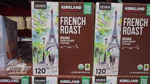 Kirkland Signature Organic French Roast Coffee K-Cup Pods, 120 Count (45.6 oz)