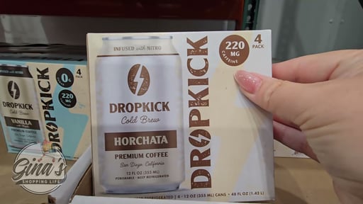 DropKick Nitro Cold Brew Horchata Coffee, 4-Pack / 12 oz Cans