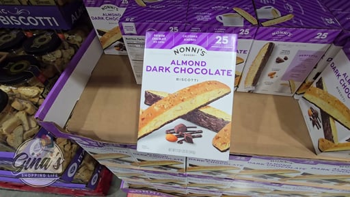 Nonni's Almond Dark Chocolate Biscotti 25 CT