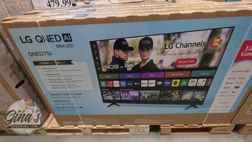 LG 65" QNED AI Mini LED 4K Smart TV (65QNED75BAA)