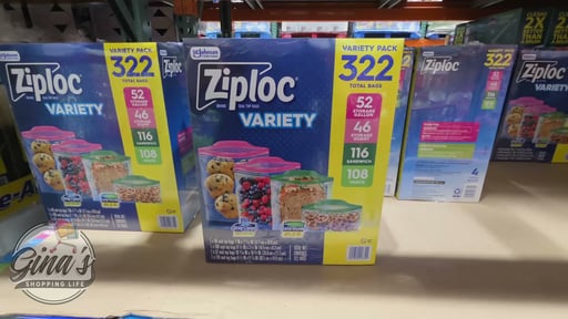 Ziploc Variety Pack 322 CT