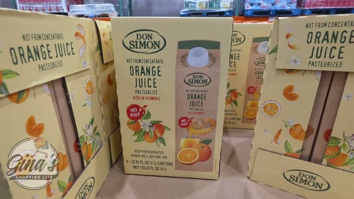 Don Simon 100% Pure Orange Juice, 4 x 33.8 fl oz (4.22 qt)