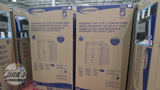 Suncast 6' x 5' Resin Modern Shed