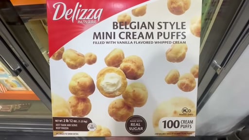 Delizza Belgian Style Mini Cream Puffs