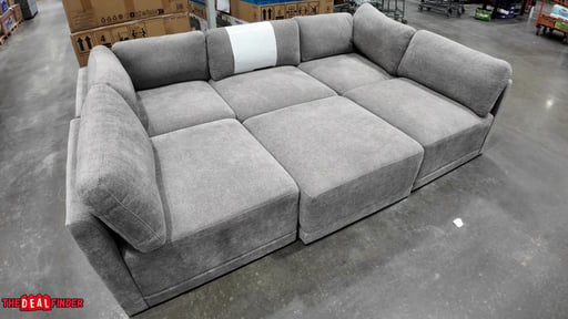 Thomasville Fallon 6pc Modular Fabric Sectional