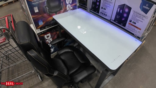 Tresanti Aurora 47" Adjustable Height Desk with LED