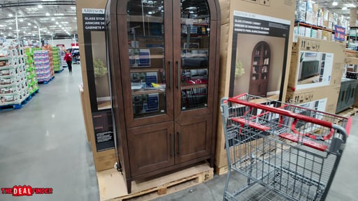 Abbyson Home Glass Storage Cabinet