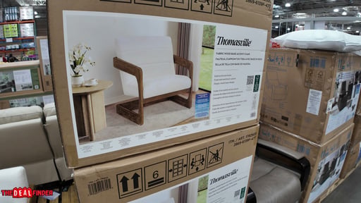 Thomasville Milland Fabric Wood Base Accent Chair