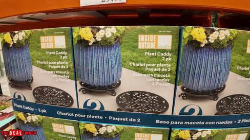 Steel Planter Caddy Set of Two
