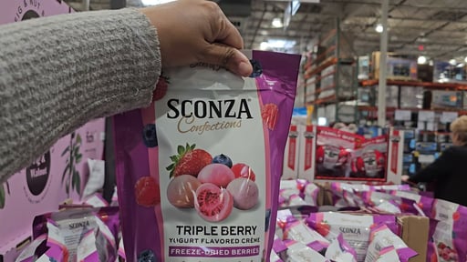 Sconza Triple Berry Yogurt Flavored Creme Freeze Dried Berries