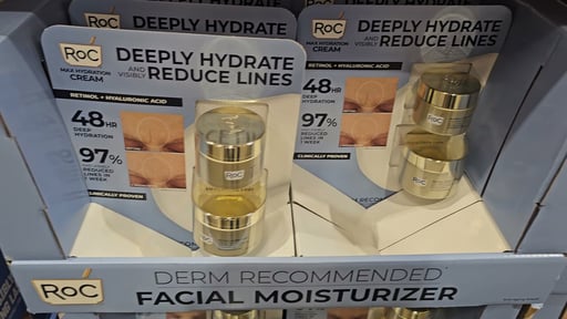 RoC Retinol Correxion Max Hydration Cream, 3.4 oz & 1.7 oz