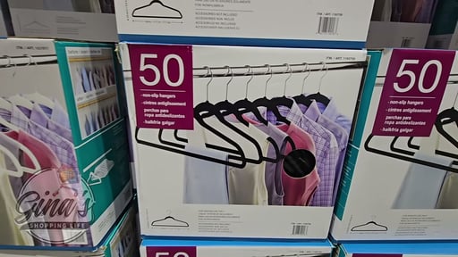 Flocked Non-Slip Hangers 1/8" Wide - 50 Pack