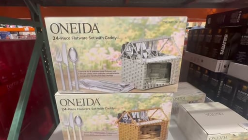Oneida 24-Piece Flatware Set with Caddy