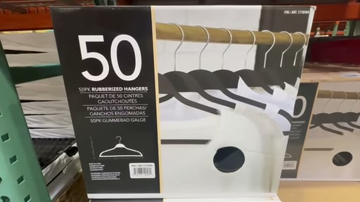 50-Pack Rubberized Hangers