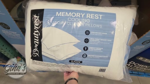 Beautyrest Cooling Cluster Foam Pillow, Standard/Queen Size, 2-Pack
