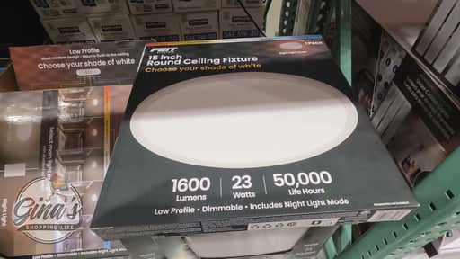 Feit Electric 15" Flush Mount Ceiling Fixture with EdgeLit Night Light