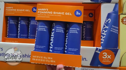 Harry's Foaming Shave Gel, 3 x 6.7 oz