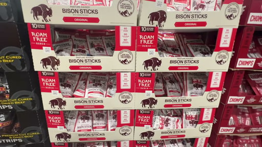 Roam Free Original Bison Stick, 10-Pack / 0.85 oz Each (0.53 lb)