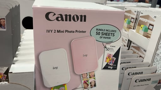 Canon IVY 2 White Mini Photo Printer Bundle with 60 Sheets