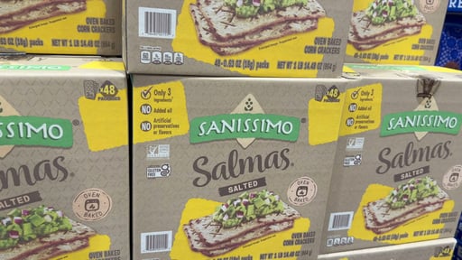 Sanissimo Salmas Oven-Baked Corn Crackers, 48-Pack / 30.24 oz