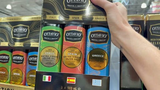 Ottavio Extra Virgin Olive Oil Mediterranean Selection, 3 x 17 oz