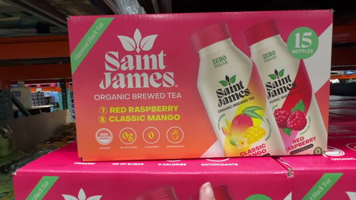 Saint James Organic Black Tea Variety Pack, 15 × 16 oz
