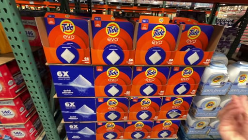 Tide Evo Laundry Detergent Tiles, Original Scent, 66 CT