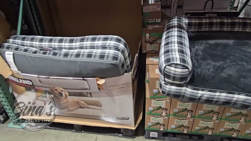 Kirkland Signature L-Shaped Bolster Pet Bed, 42" x 36"