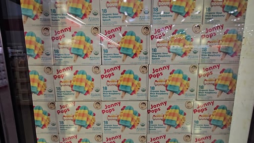 Jonny Pops Sour Blue Raspberry 18 Count Box