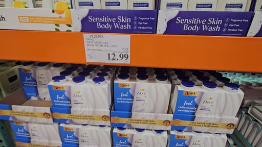 Dove Deep Moisture Body Wash 3-Pack, 23 oz