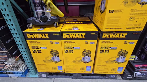 DEWALT 8 Gallon Stainless Steel Stealth Wet/Dry Vacuum