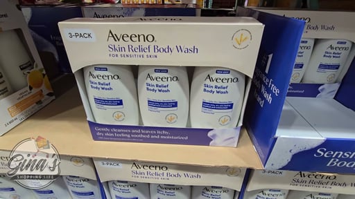 Aveeno Skin Relief Body Wash, 18 fl oz, 3-Pack
